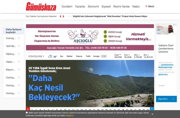gumuskoza.com.tr masaüstü ekran görüntüsü