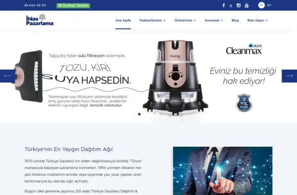 ihlaspazarlama.com.tr masaüstü ekran görüntüsü