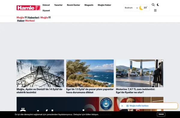 hamlegazetesi.com.tr masaüstü ekran görüntüsü