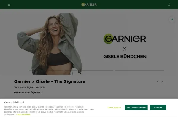 garnier.com.tr masaüstü ekran görüntüsü